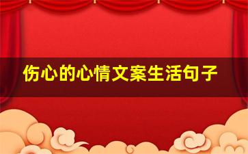 伤心的心情文案生活句子