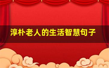 淳朴老人的生活智慧句子